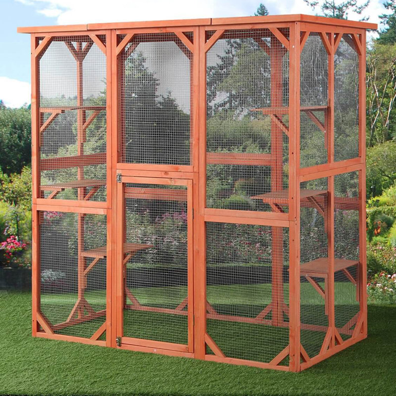 Tucker Murphy Pet Nara Outdoor Cat House With 6 Platforms And