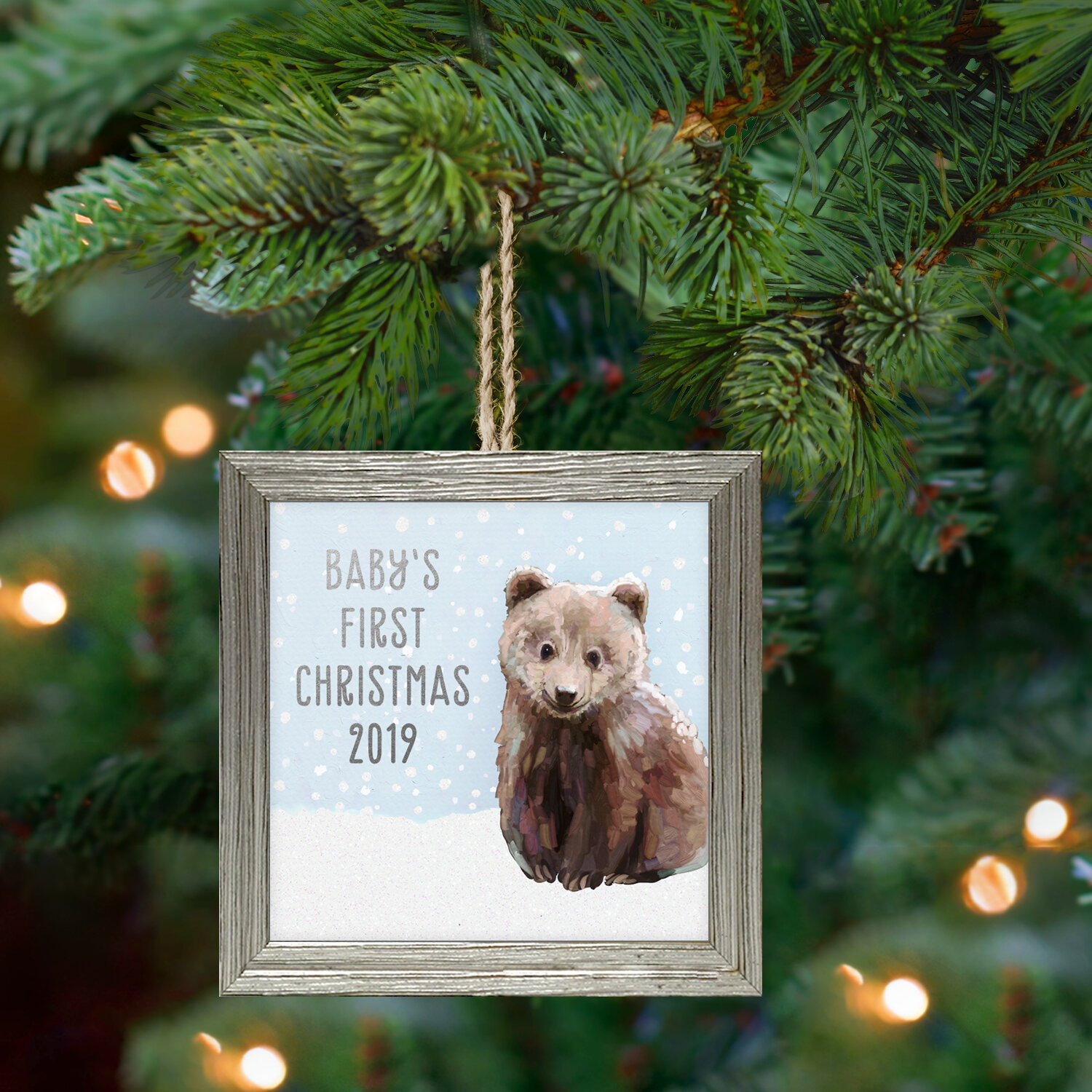 baby bear ornament