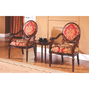 Ambassador 3 Pieces Living Room Armchair Set