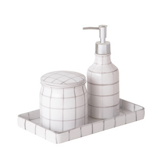 Go to store & view more images Ebern Designs Zebediah 3 Piece Bathroom Accessory Set