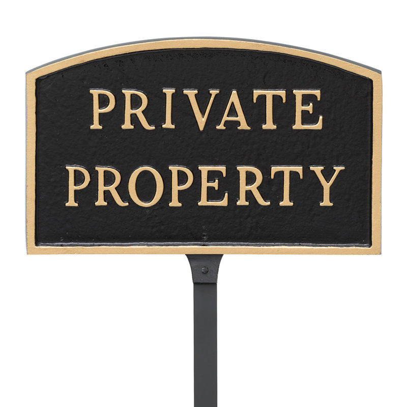 Red Barrel Studio Bodinejr Private Property Statement Garden Sign Reviews Wayfair