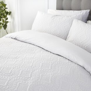 fogarty soft touch white duvet cover and pillowcase set