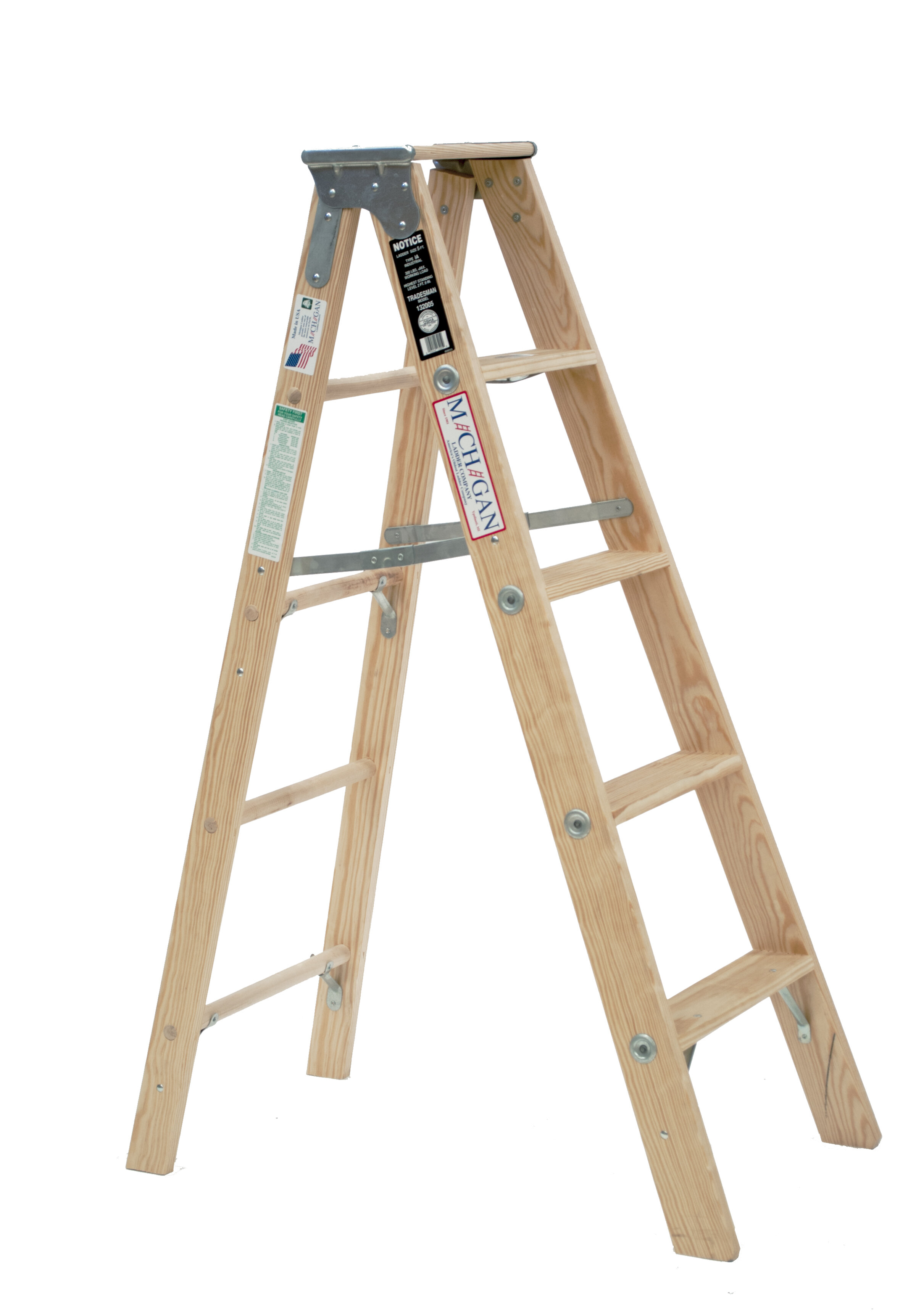 Wfx Utility 5 Ft Wood Step Ladder With 300 Lb Load Capacity Reviews Wayfair