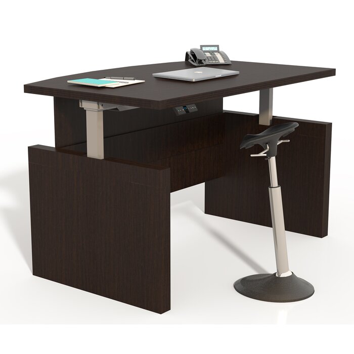 Symple Stuff Josefina Height Adjustable Executive Desk & Reviews ...