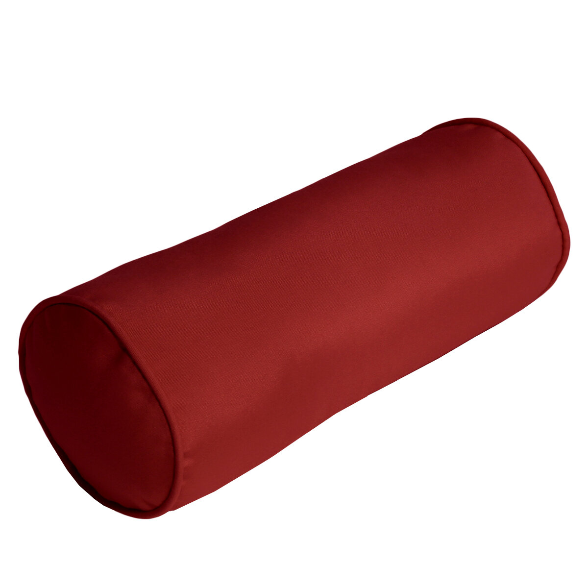 red bolster pillow
