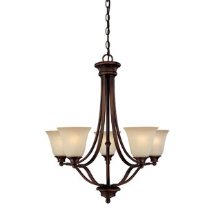 Go to store & view more images Lindenwood 5-Light Shaded Chandelier by Charlton Home