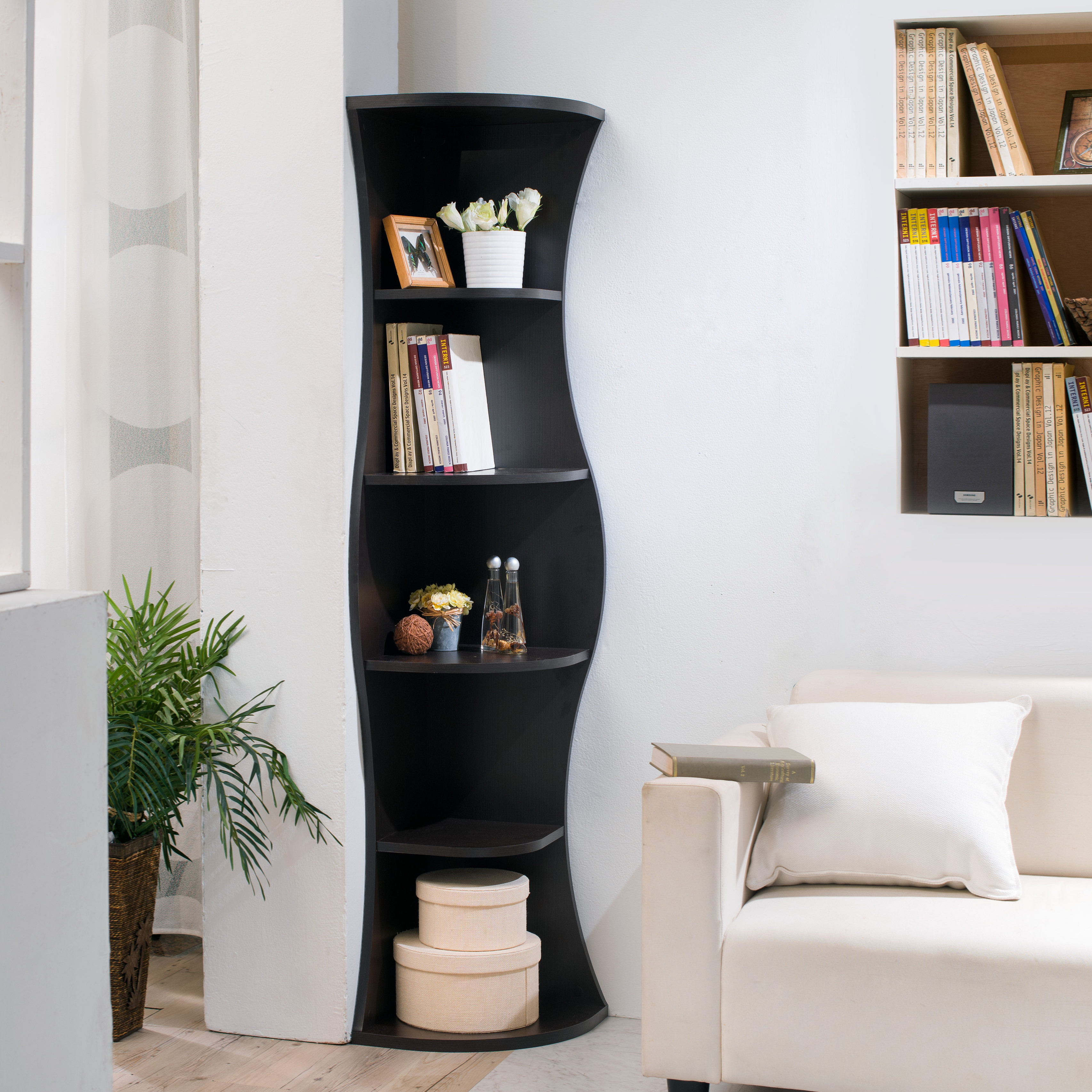 Hokku Designs Corner Unit Bookcase Reviews Wayfair