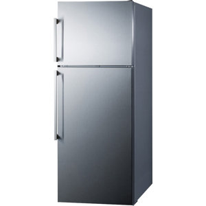 Summit Thin Line 12.6 cu. ft. Counter Depth Top Freezer Refrigerator with LED Lighting