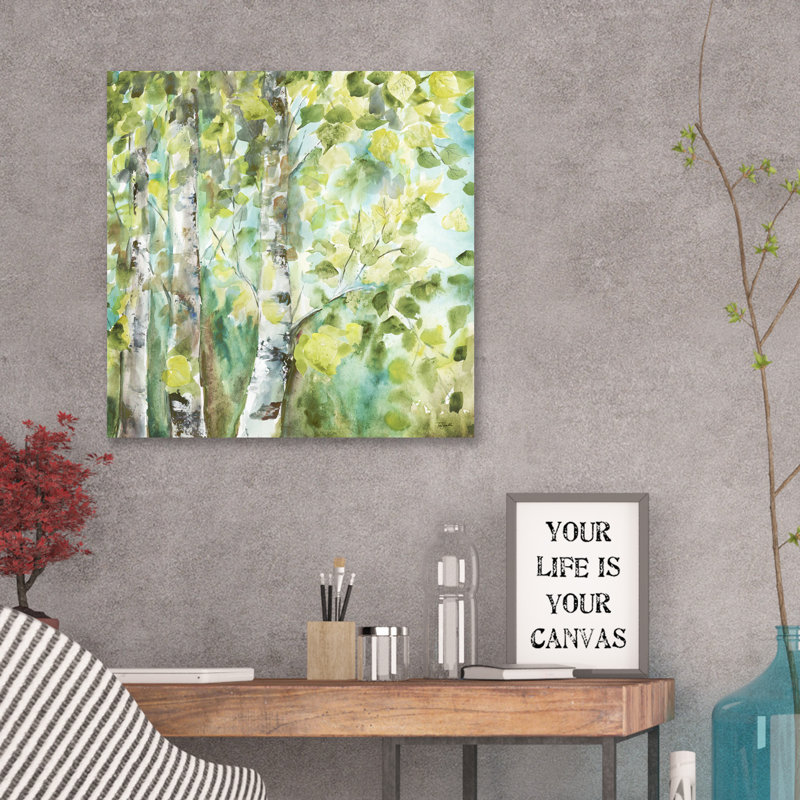 Jaxsonrea Watercolor Summer Aspens By Tre Sorelle Studios