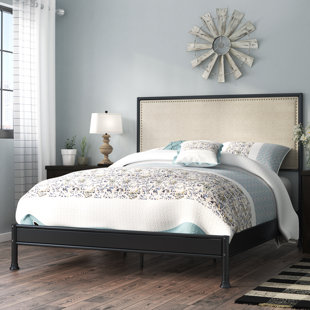 Go to store & view more images Braswell Queen Upholstered Panel Bed by Laurel Foundry Modern Farmhouse
