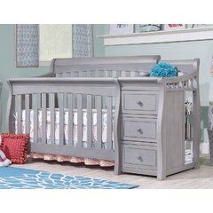 mini crib changing table combo