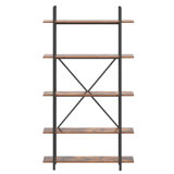 Rogersen 70 H x 39.4 W Metal Etagere Bookcase by 17 Stories