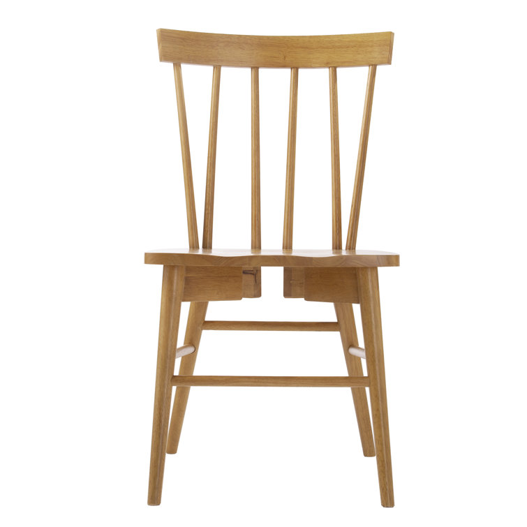 George Oliver Wendlebury Solid Wood Slat Back Side Chair Reviews Wayfair
