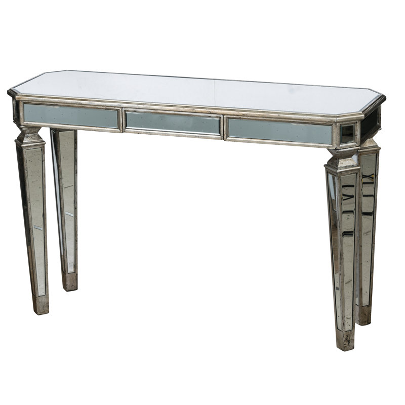 Rosdorf Park Lafayette Mirror Console Table Mirrored Wayfair