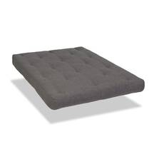Made in the USA Black Serta Sycamore Double Sided Convoluted Foam and Cotton Full Futon Mattress