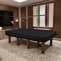 Black 9-Foot Rip Resistant Pool Table Billiard Cover 