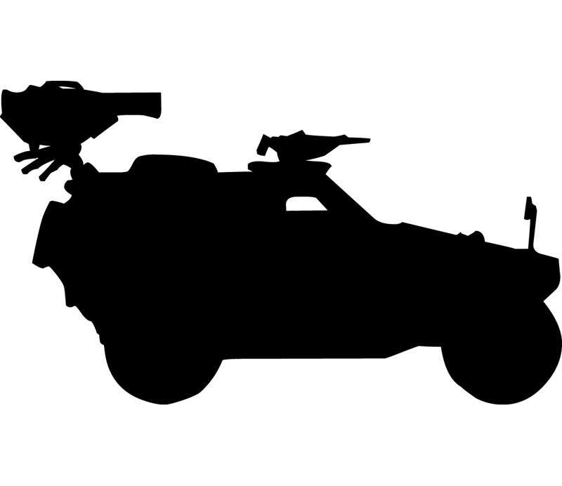 Wallhogs Haynes Military Military Jeep Silhouette Cutout Wall Decal Wayfair