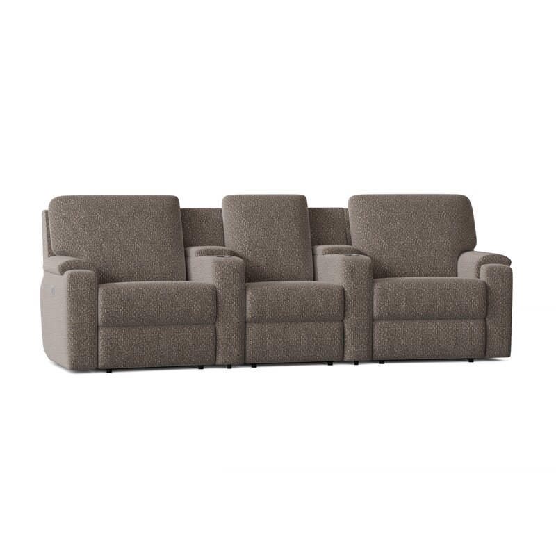 Wayfair Custom Upholstery Podrick Home Theatre Seating