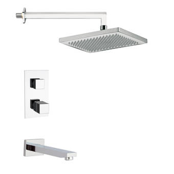 Latoscana Lady Thermostatic Tub And Shower Faucet With Rough In Valve Trim And Diverter Wayfair