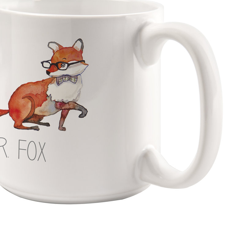 Cathys Concepts Personalized 2 Piece 20 Oz Fox Large Coffee Mug Personalized 2 Piece 20 Oz Fox Large Coffee Mug Set