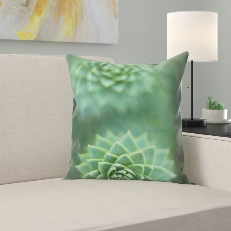 succulent throw pillow