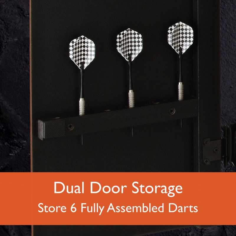 Gld Products Fat Cat Mercury Electronic Dartboard And Cabinet Set With Darts Reviews Wayfair