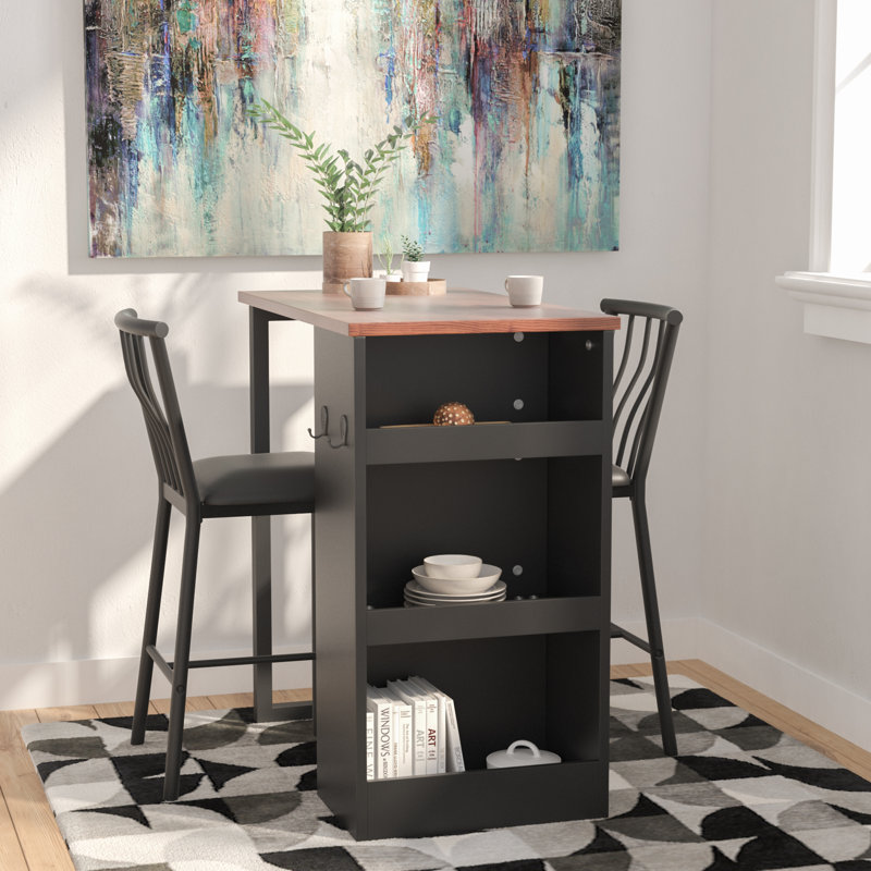 Red Barrel Studio Francis 3 Piece Counter Height Pub Table Set ... Red Barrel Studio Francis 3 Piece Counter Height Pub Table Set ...
