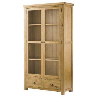 Ophelia Co Brianza Solid Wood Display Cabinet Wayfair Co Uk