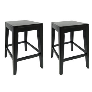 Dorian Wooden Counter 26 Bar Stool (Set of 2) by Loon Peak
