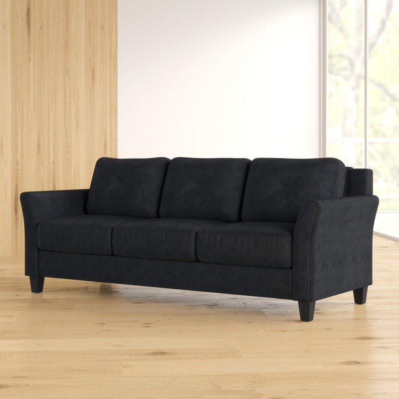 Zipcode Design Ibiza Microfiber 80 3 Flared Arm Sofa Reviews Ibiza Microfiber 80 3 Flared Arm Sofa