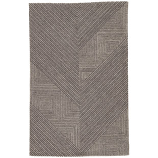 Orren Ellis Kirtley Hand Woven Black Gray Area Rug Wayfair Sargeant Hand Tufted Wool December Sky Charcoal Gray Area Rug By Orren Ellis