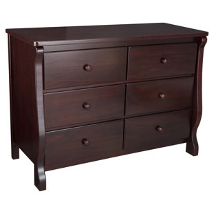 Dark Wood Dresser With Mirror Wayfair Quickview