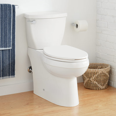 Incomplete Bradenton Two-Piece Skirted Elongated Toilet - Left Hand