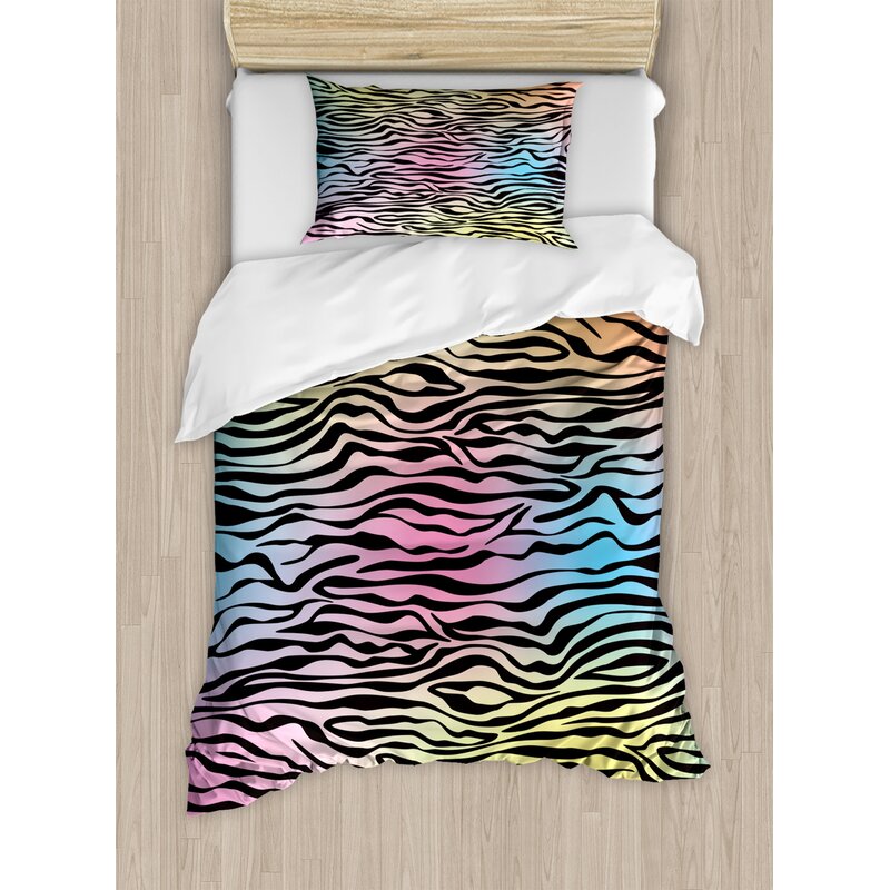 turquoise zebra print bedding