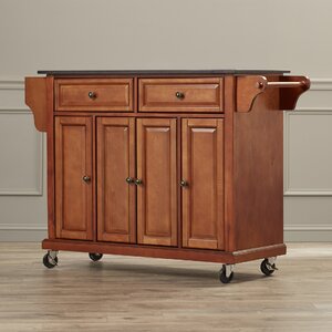 Pottstown Kitchen Island with Granite Top