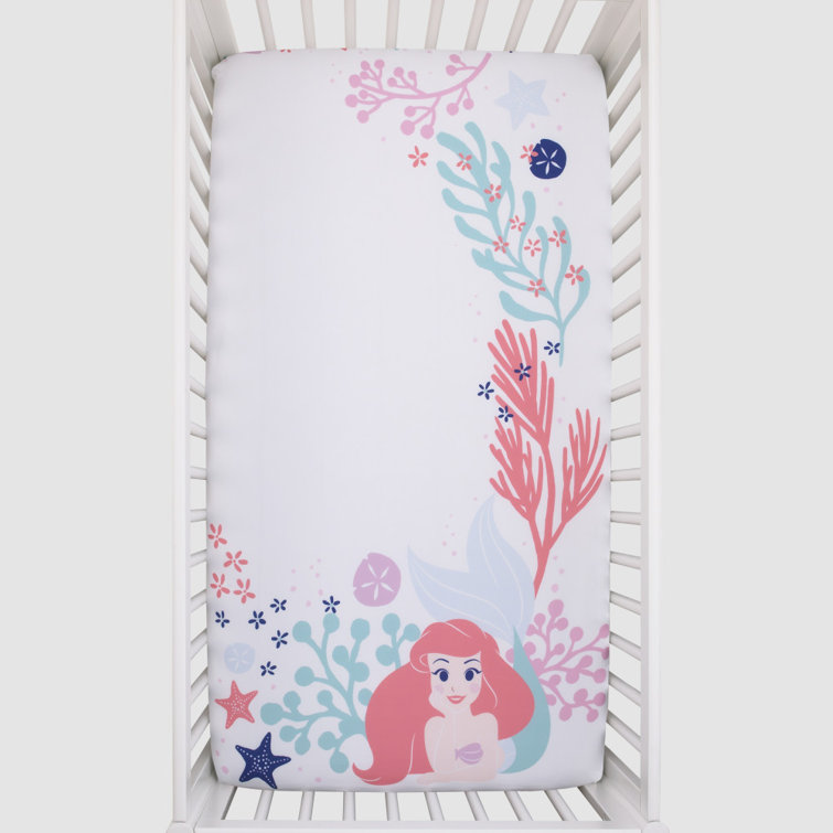 little mermaid crib sheets