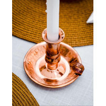 Copper Finish Handicraft Candle Stand For Home Decoration Candle Stand Decor 