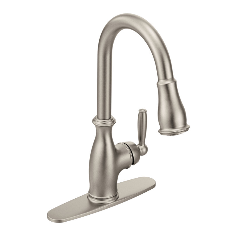 7185srs Orb C Moen Brantford Pull Down Touch Single Handle Kitchen