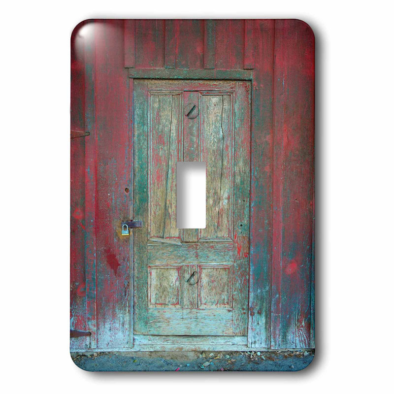 3drose Rustic Wooden Door 1 Gang Toggle Light Switch Wall Plate