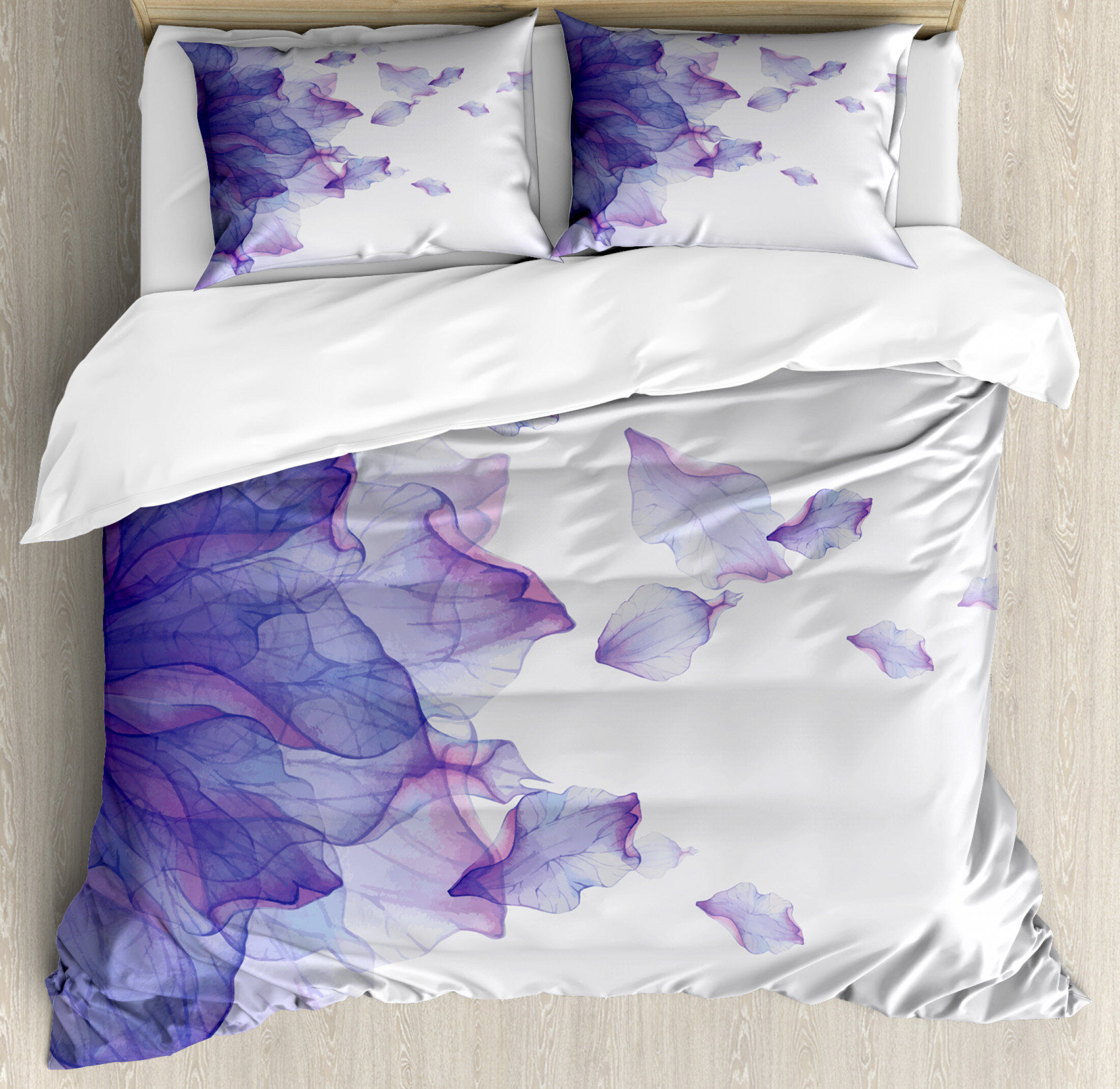 East Urban Home Ambesonne Flower Duvet Cover Set Abstract Themed
