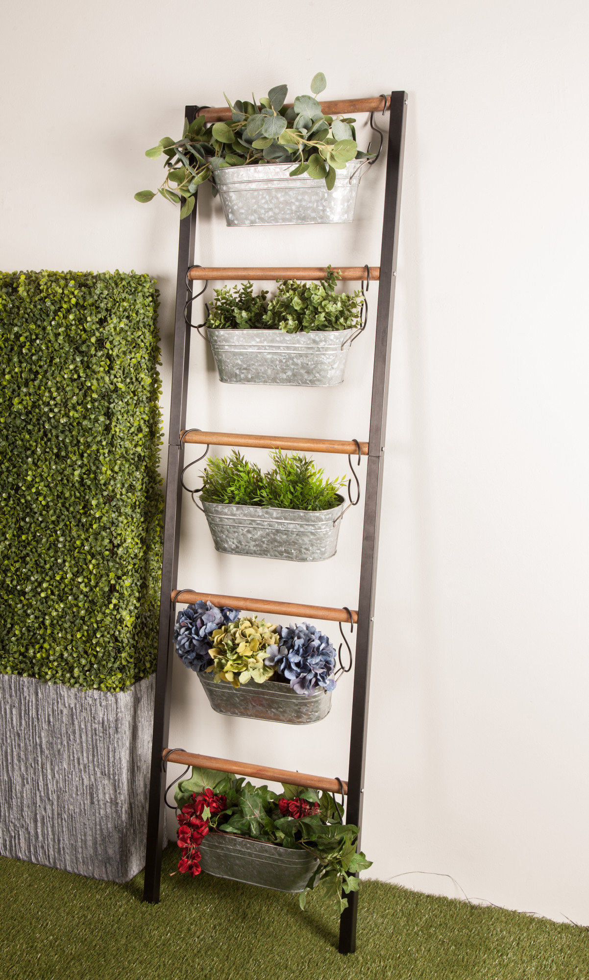 wayfair balcony planters on Sand Stable Silana Leaning Ladder 5 Piece Vertical Garden Set Reviews Wayfair