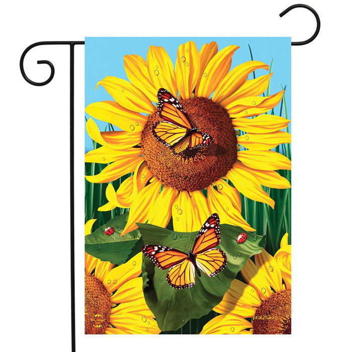 Briarwood Lane Sunflower Field 2 Sided Polyester 1 6 X 1 1 Ft Garden Flag Wayfair