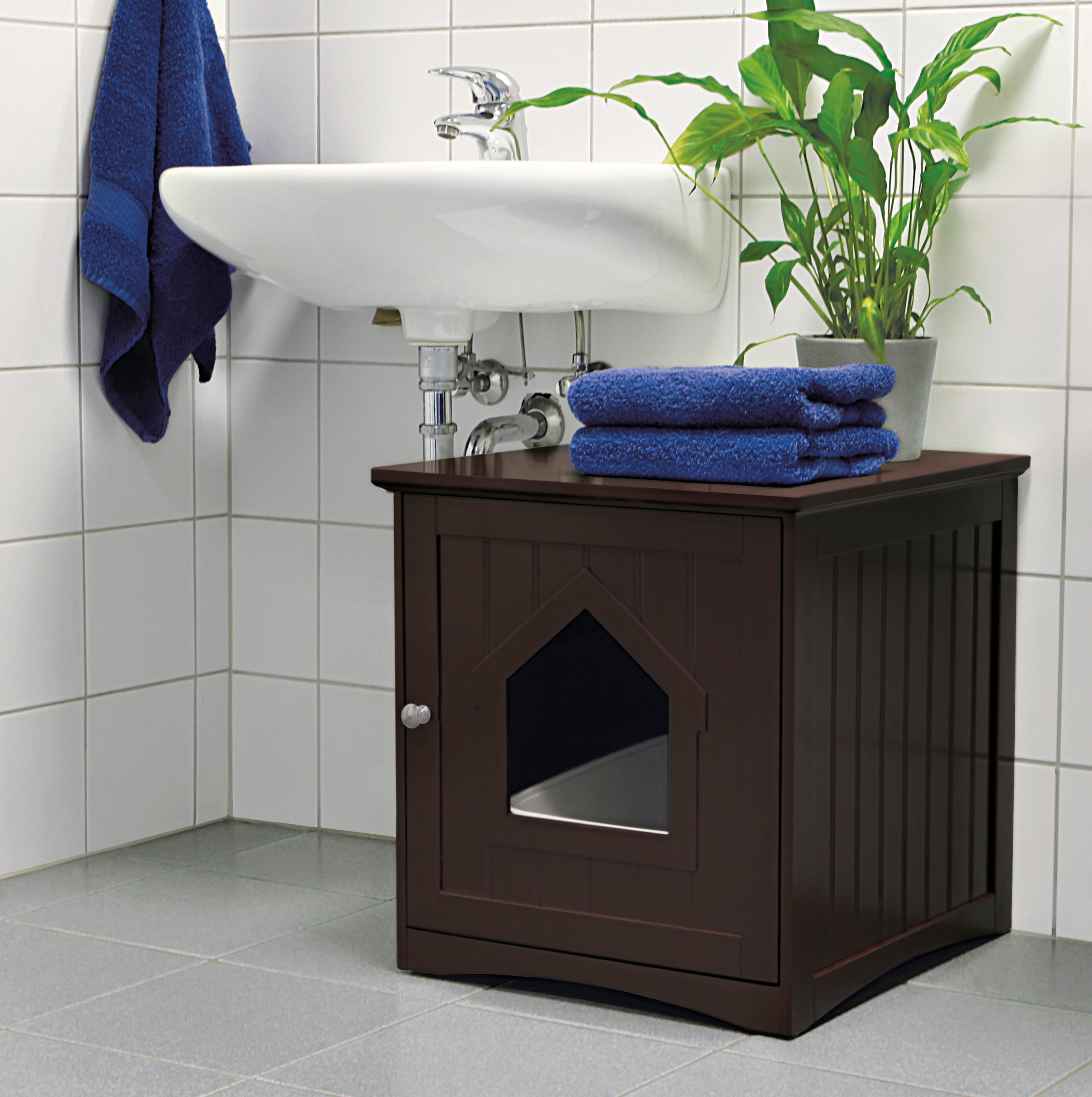 freda cat home litter box enclosure