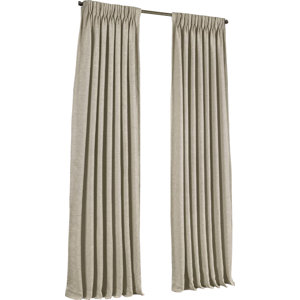 Jarnigan Solid Blackout Pinch Pleat Single Curtain Panel