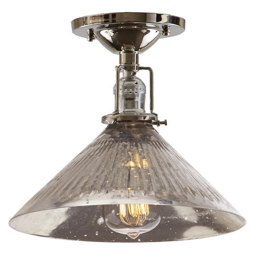 Breakwater Bay Shumway 1 Light 10 Simple Cone Semi Flush Mount Reviews Wayfair