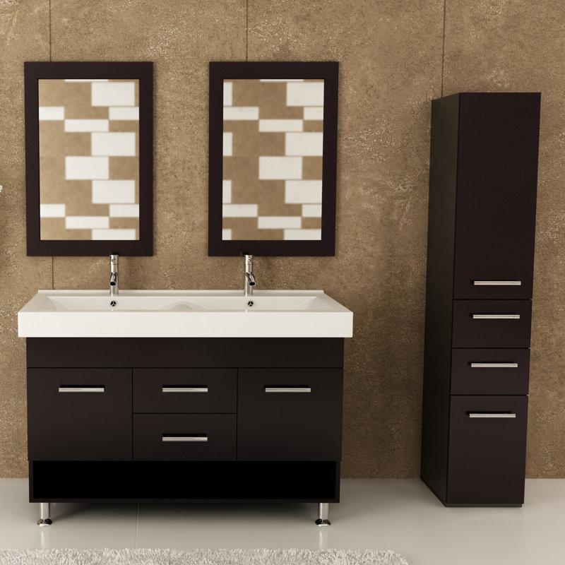 Jwh Living Rigel 48 Double Bathroom Vanity Set Reviews Wayfair Rigel 48 Double Bathroom Vanity Set