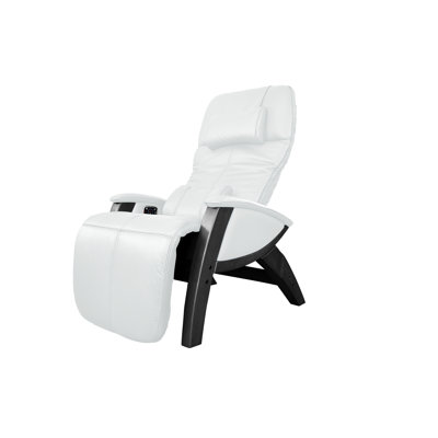 Svago ZG Zero Gravity Leather Massage Chair Cozzia Upholstery Color IvoryBlack
