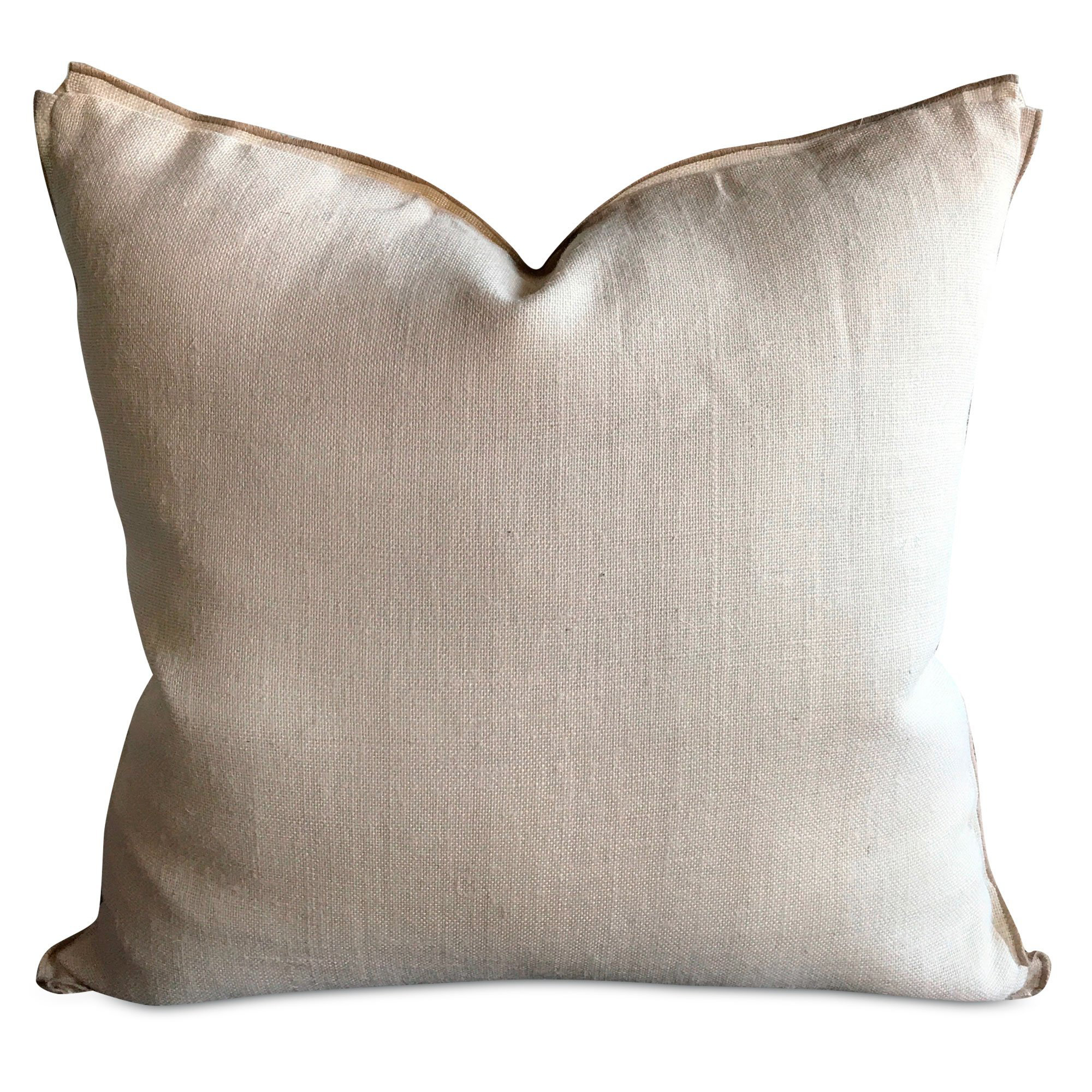 Gracie Oaks Haines French Country Burlap Luxury Decorative Pillow