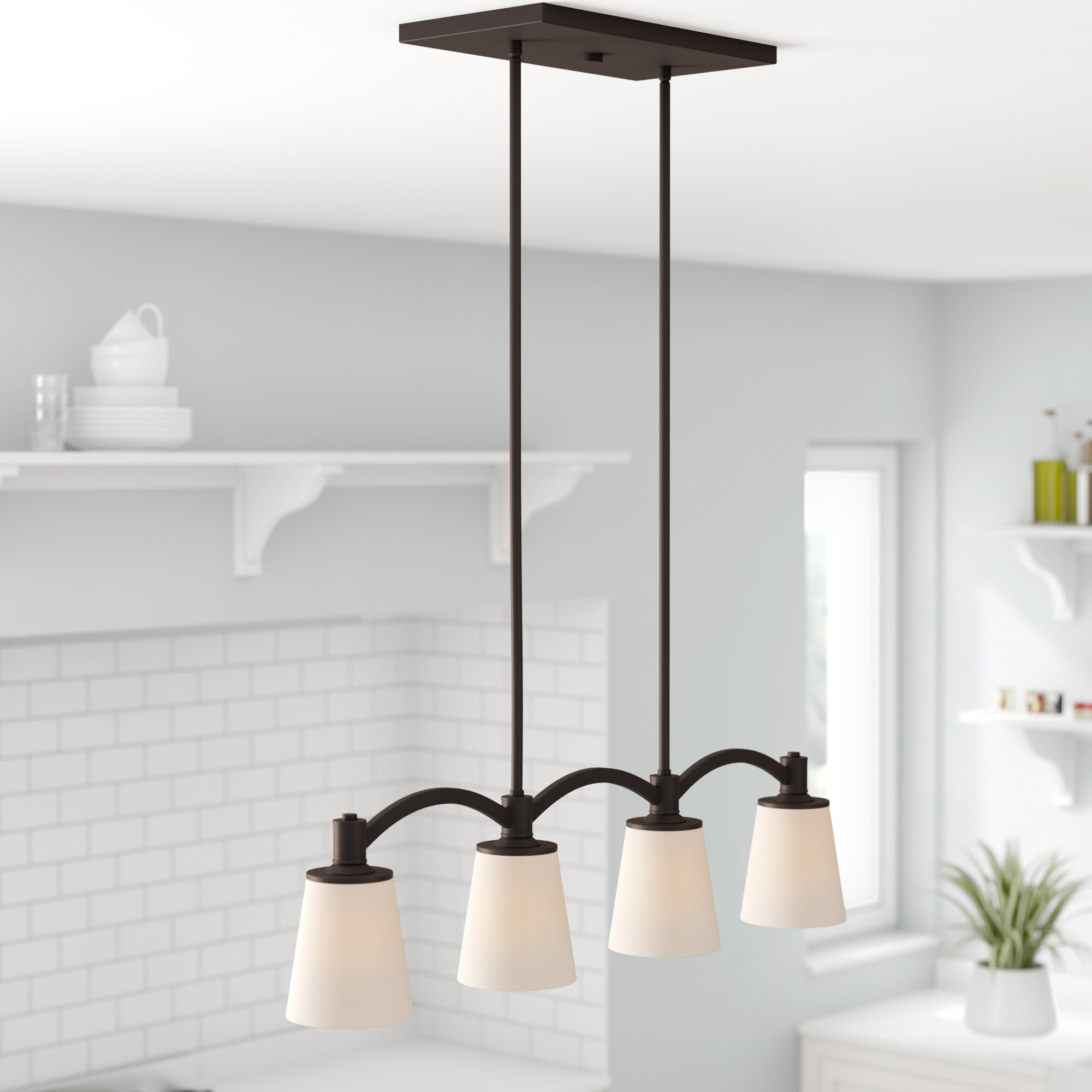 island linear pendant lights