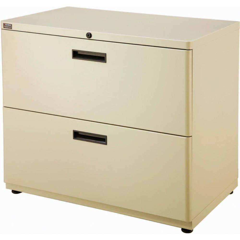Global Industrial 30'' Wide 2 -Drawer Lateral Filing Cabinet | Wayfair